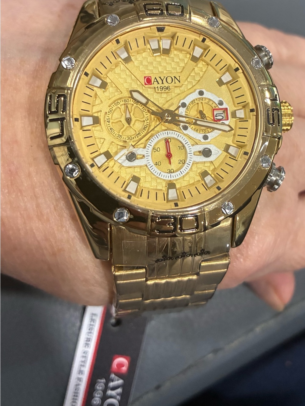 Men's Gold Bracelet Watch